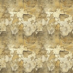 Obraz premium Texture of a wall with old plaster seamless pattern design. Old rough plaster background. Cement concrete background. The surface has old peeling paint. Raster bitmap illustration. AI artwork. 