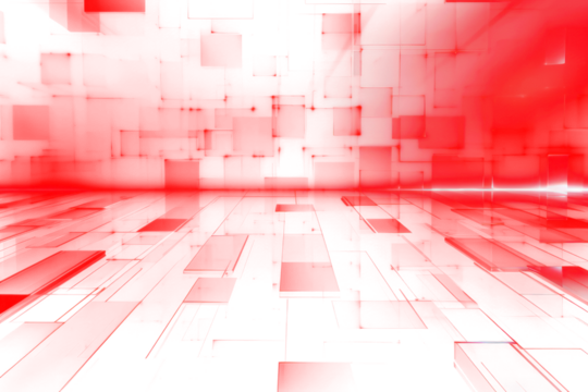 PNG futuristic red digital abstract - Powered by Adobe