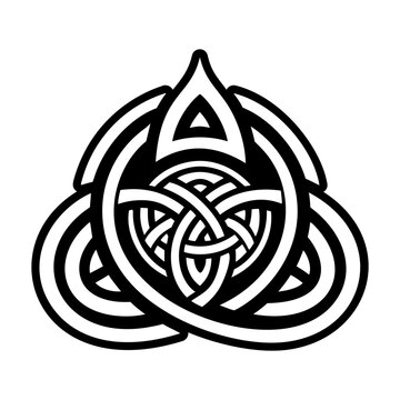 A filled style icon of anam cara symbol