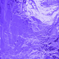 Obraz premium Vector illustration of textured purple crumpled metallic foil background.