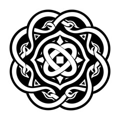 Celtic sign icon in solid style