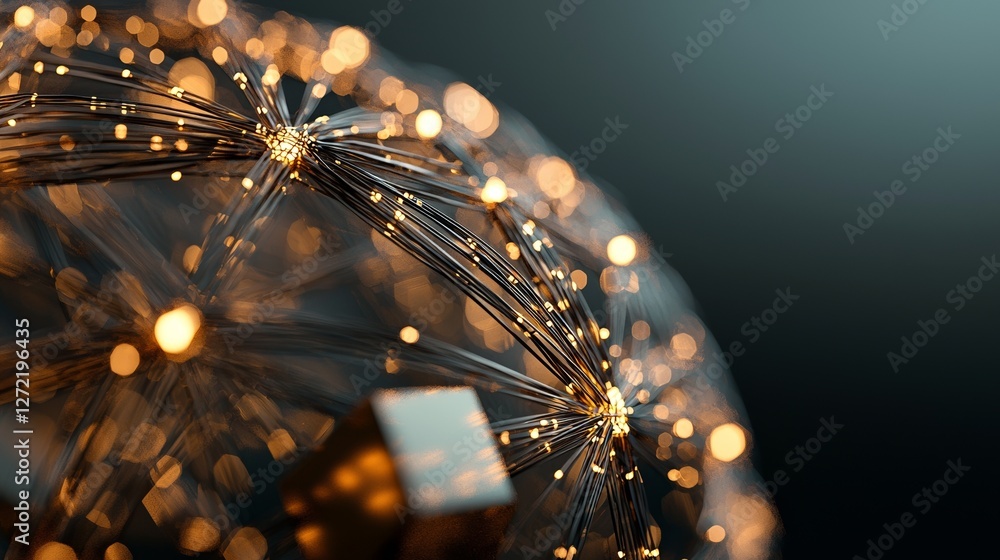 Poster abstract digital artwork featuring crypto cyber security technology on a global network background i