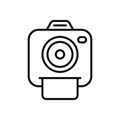Instant Camera icons vector stock illustration.