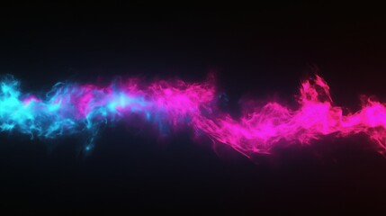 Fototapeta premium 3d, background, abstract, a cloud of smoke in a combination of blue, light blue and rich pink, floating in the air