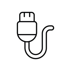 Usb Cable icons vector stock illustration.