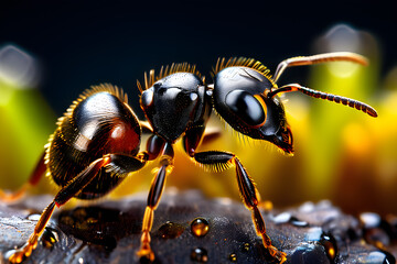 Fototapeta premium macro photography insect ant close up