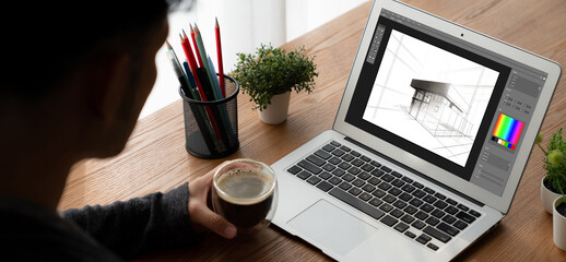 Architectural design modish software application for architect business and professional designer