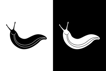 Slug icon vector on White Background ,Vector Art Illustration on white background. © MONI