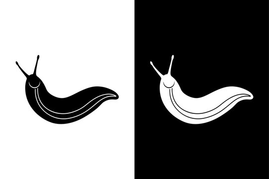 Slug icon vector on White Background ,Vector Art Illustration on white background.