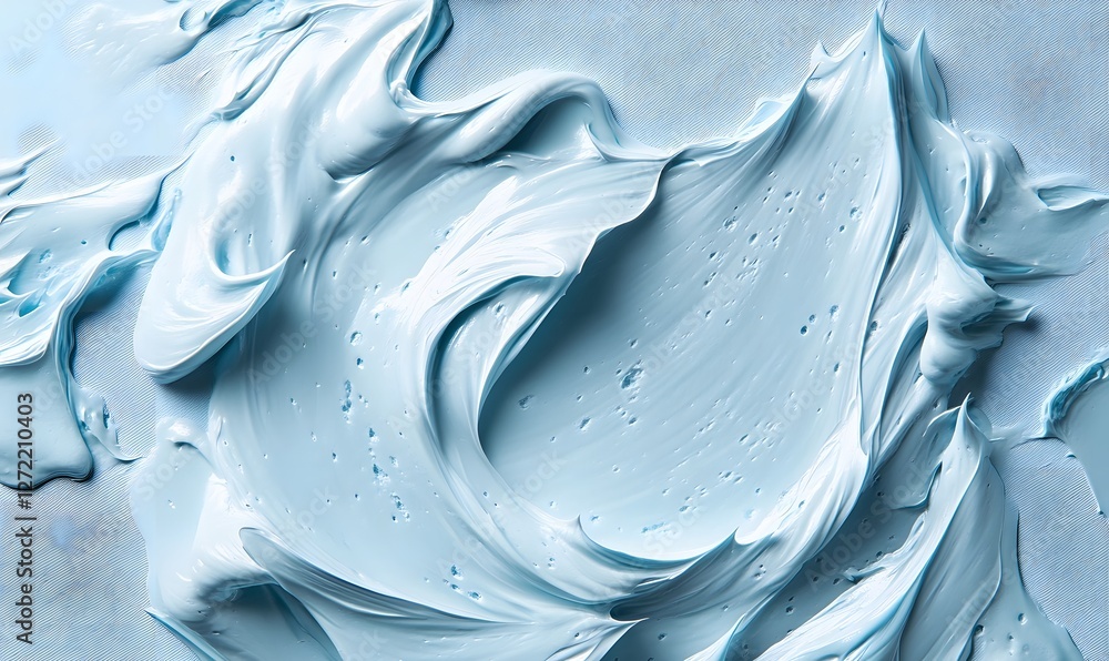 Poster abstract blue textured paint swirls background for a modern design with subtle texture