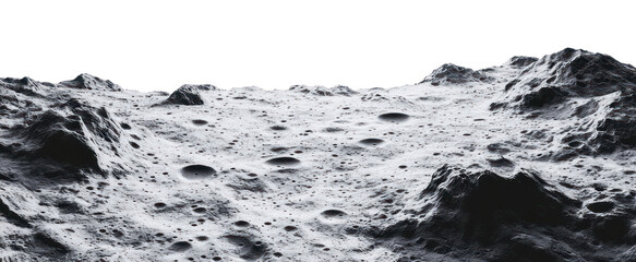 PNG Moon surface ground exploration astronomy.