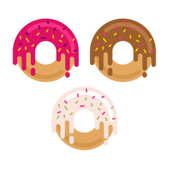 three donuts