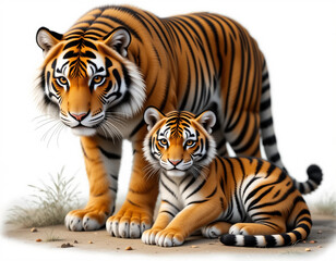 Obraz premium Striped Majesty: Tiger