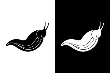 Slug icon vector on White Background ,Vector Art Illustration on white background.