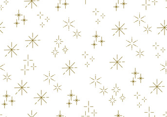 Seamless pattern with golden stars. Christmas, birthday design in golden color on a light background. Trendy modern vector illustration. Cute hand drawn flat design