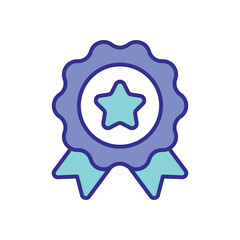 Medal icon vector stock illustration