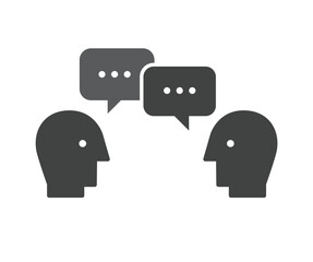 Talking icon Simple vector illustration