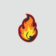 fire logo vector