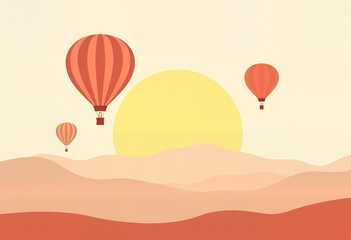 Hot air balloons soaring in pastel sky at Albuquerque Fiesta