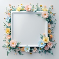 Perfect flowers border 