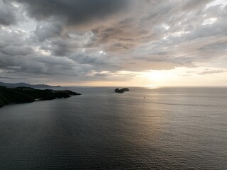 Calm Sunset Over Playa Flamingo, Guanacaste, Costa Rica
