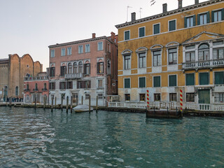 Grand Canal in city of Venice, Italy