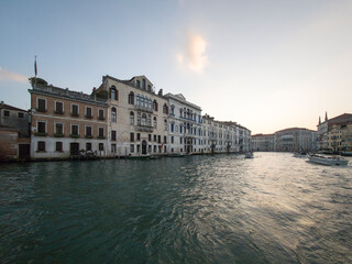 Grand Canal in city of Venice, Italy