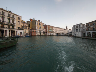 Grand Canal in city of Venice, Italy