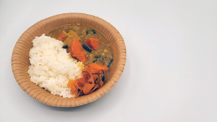 手作り野菜カレー・根菜カレーライス／Homemade vegetable curry/Root vegetable curry rice／수제 야채 카레 · 근채 카레 라이스