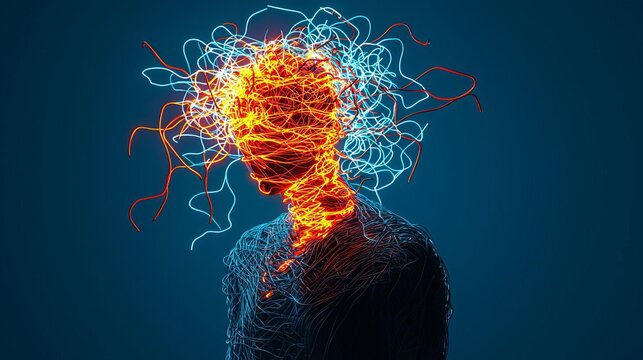 FND Functional Neurological Disorder Functional Neurological Disorder FDN Abstract representation of creative energy flow.