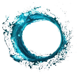 Circle splash effect color.