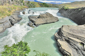 Torres del Paine National Park national park  in southern Chilean Patagonia