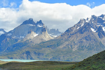 Torres del Paine National Park national park  in southern Chilean Patagonia
