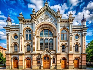 Historic Kaunas Choral Synagogue, Lithuania: Architectural Details & Exterior
