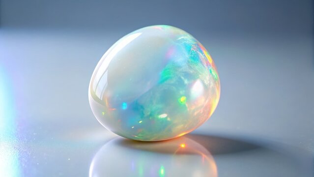 Hyalite Opal: Minimalist Glassy Lustre Gemstone