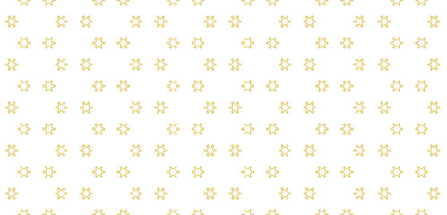 Golden vector minimalist seamless pattern. Subtle minimal floral geometric texture. Simple white and gold abstract background with small flowers, lines, grid. Elegant repeated design for cover, decor