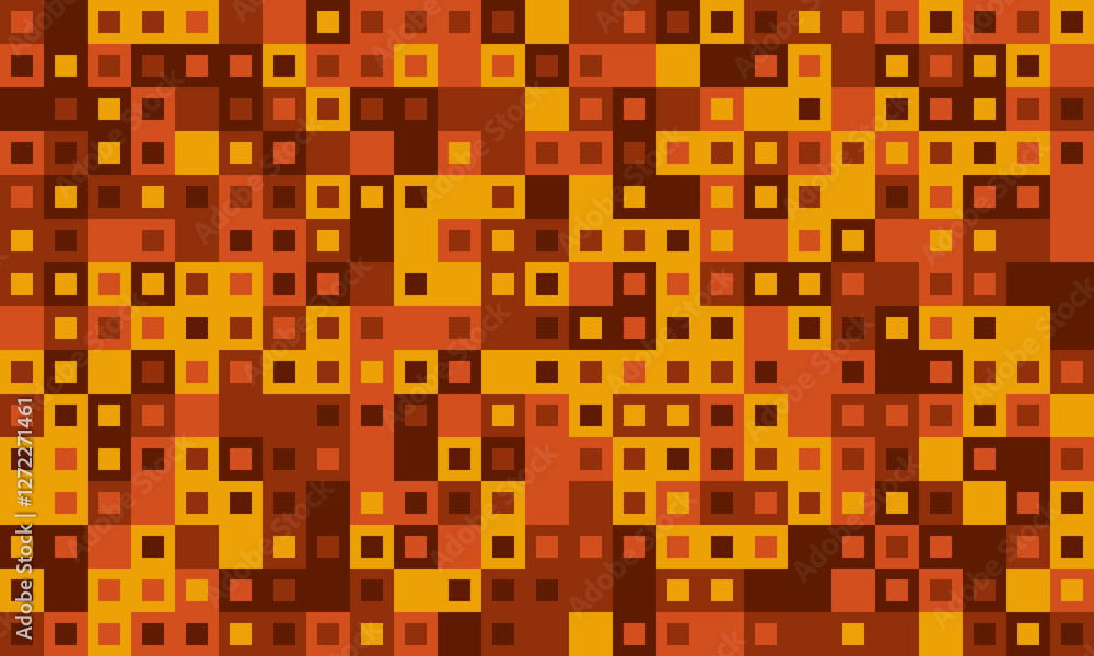 Poster trendy mosaic-style pattern with structured geometry. a vibrant, colourful grid design ideal for cov
