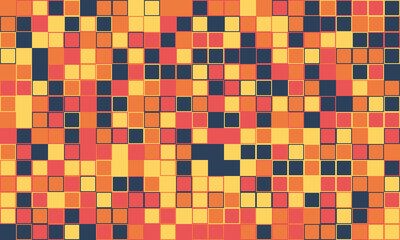 Fototapeta premium Colorful geometric grid pattern with minimal structure. Ideal for posters, creative materials, or textured backgrounds with a trendy, elegant touch.