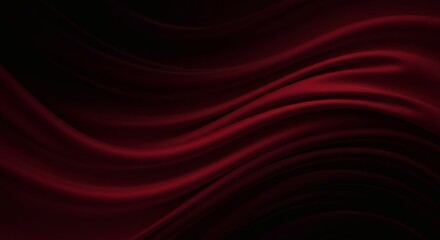 Fototapeta premium Black dark deep cherry maroon abstract background. Silk satin velvet fabric