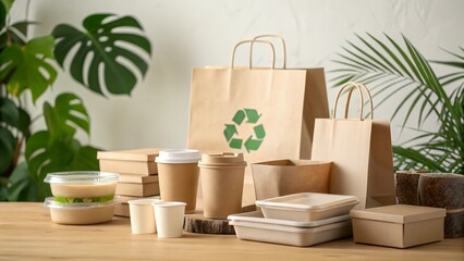 Eco friendly Paper Tableware and Packaging Made from Biodegradable Materials for Sustainable Events and Gatherings Promoting Environmental Responsibility and Waste Reduction