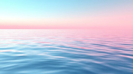Obraz premium Pink sunset reflecting on calm ocean water