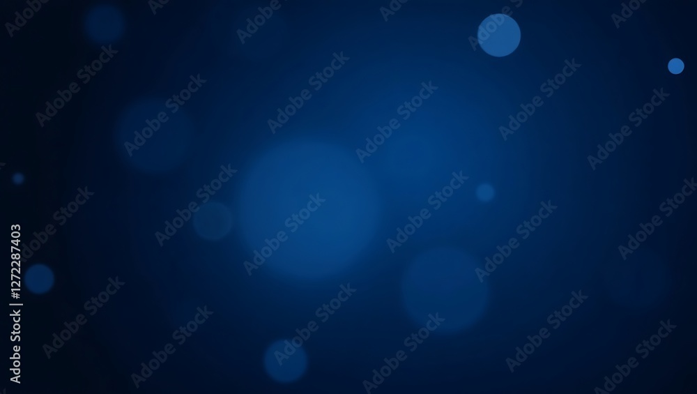 Poster abstract soft blue background with blurred bokeh lights creating a serene and peaceful atmosphere id