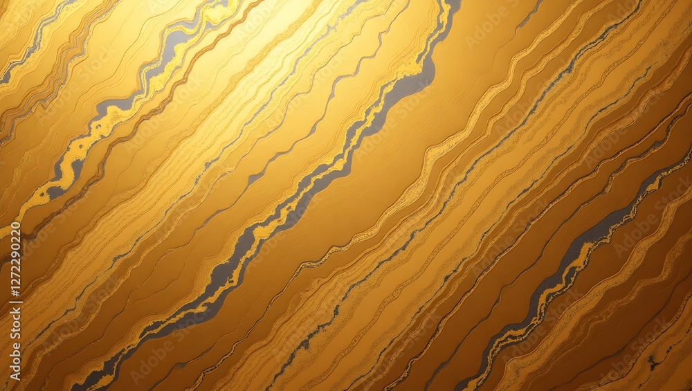 Poster intricate golden crackle texture background with a luxurious and elegant design perfect for adding a