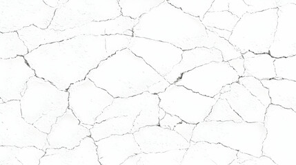 Obraz premium Cracked white texture, surface detail, background, design element, abstract backdrop