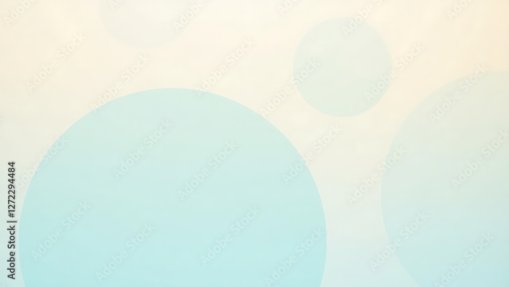 Poster soft pastel gradient background with overlapping circles in light hues perfect for modern and minima