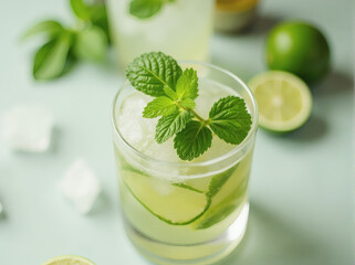 Refreshing Lime and Mint Cocktail