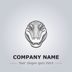 Snake logo company design vector illustration