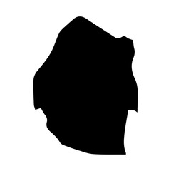 map of Swaziland glyph icon