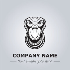 Snake logo company design vector illustration