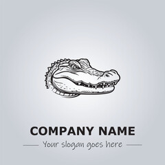 Obraz premium Crocodile logo design vector illustration